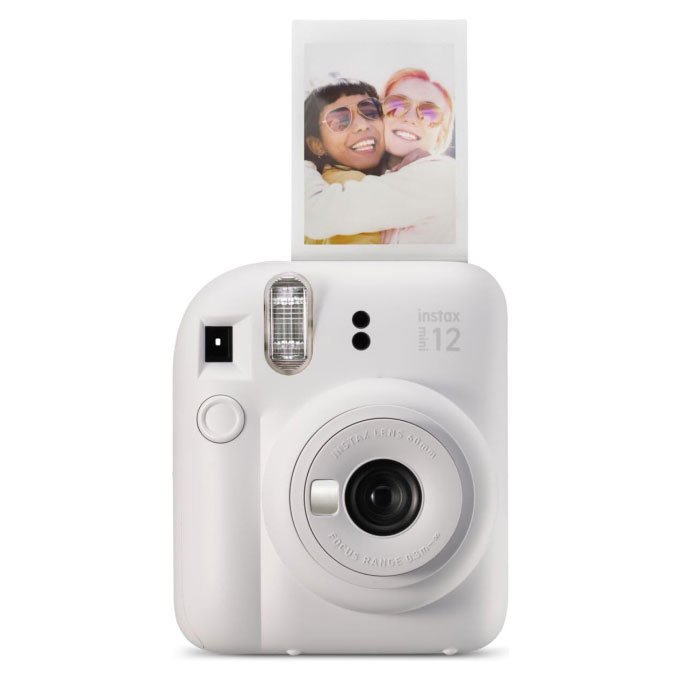 instax mini 12 camera,  Clay White
